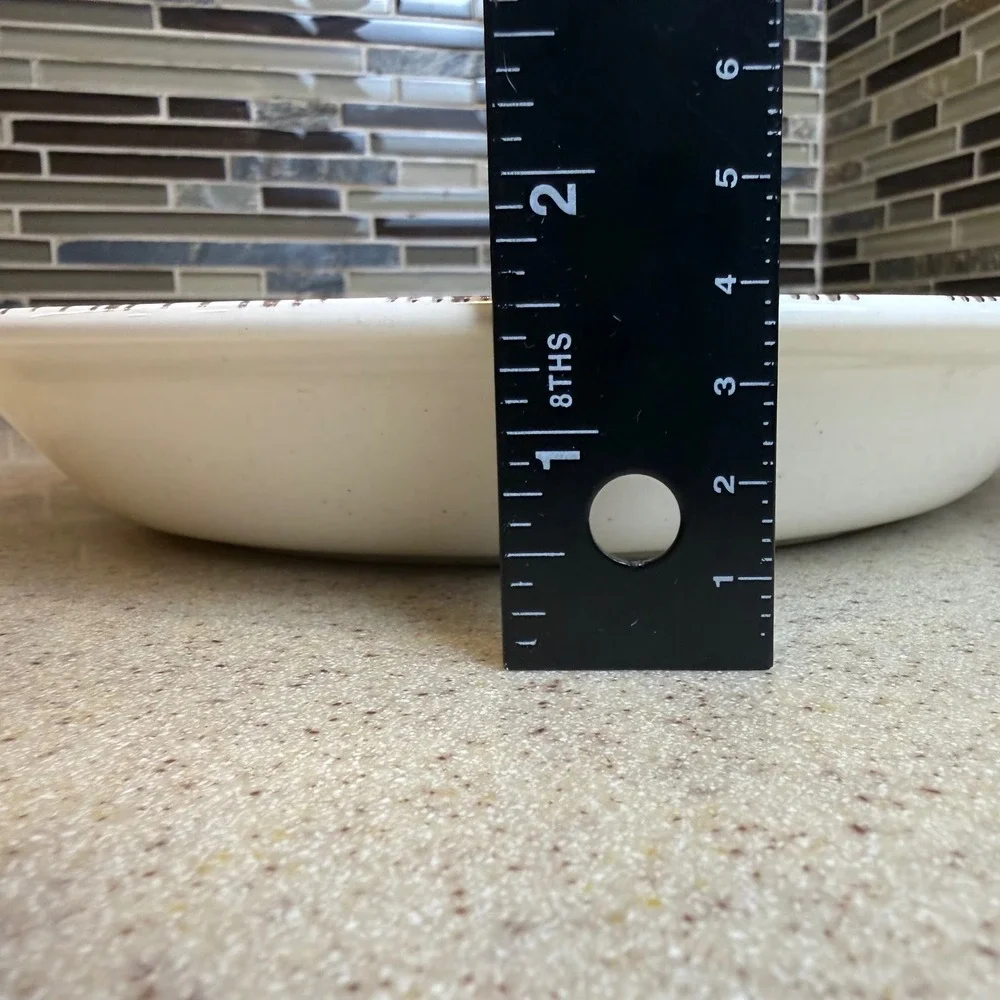 VTG 1970 Ceramic Apple Pie Recipe Dish 10